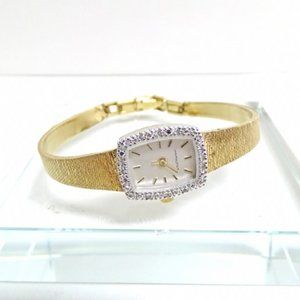 Vintage  Hamilton 10K Gold diamond  Watch
